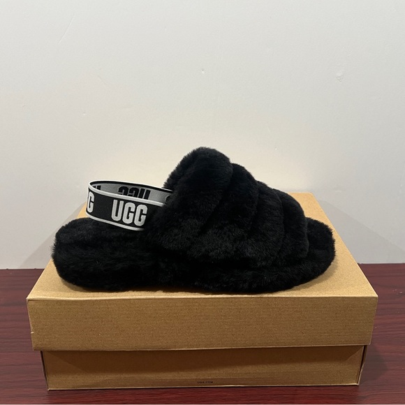 UGG Shoes - Ugg Fluff Yeah Slide, 1095119, Black